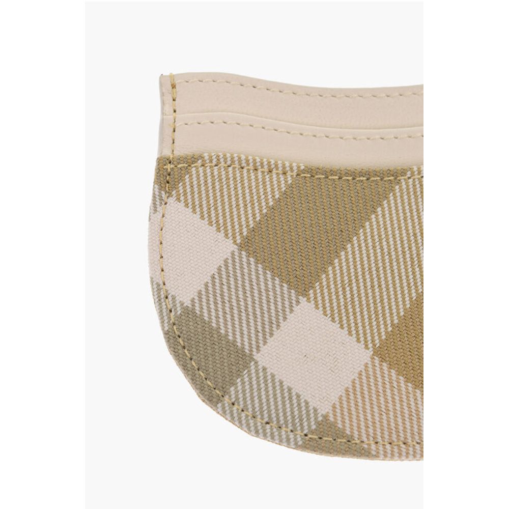 Burberry Checked Leather and Fabric ROCKING HORSE Card Holder
