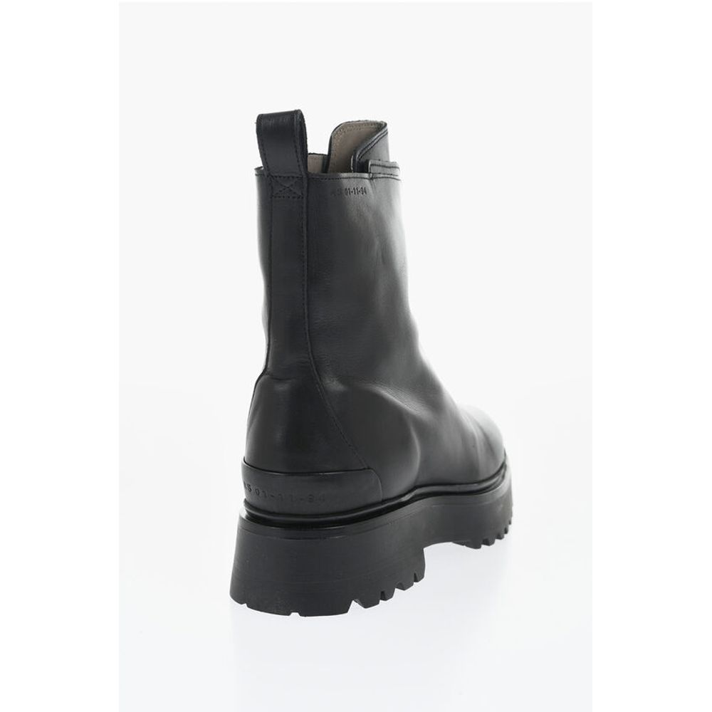 AllSaints Leather OPHELIA Booties with Frontal Zip
