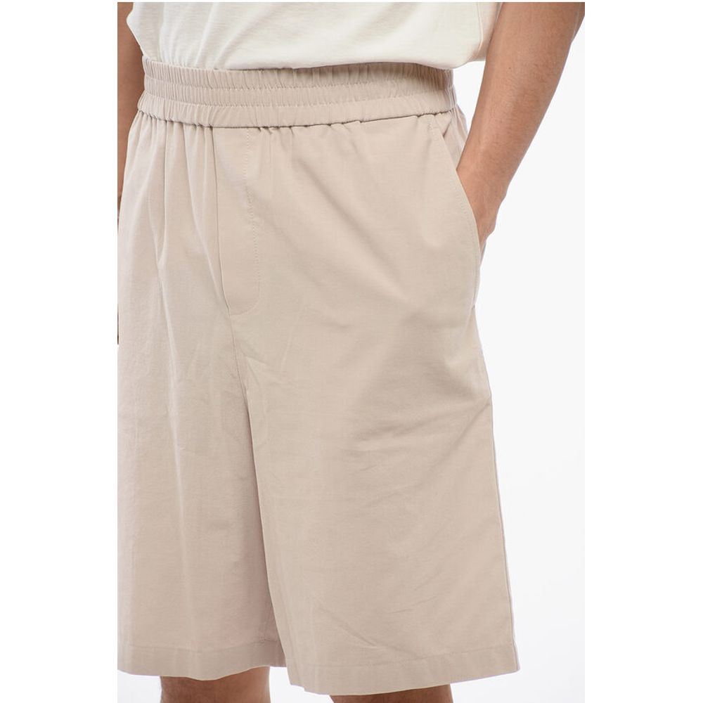 Ami Alexandre Mattiussi 4-Pocketed Cotton Shorts with Elastic Waistband