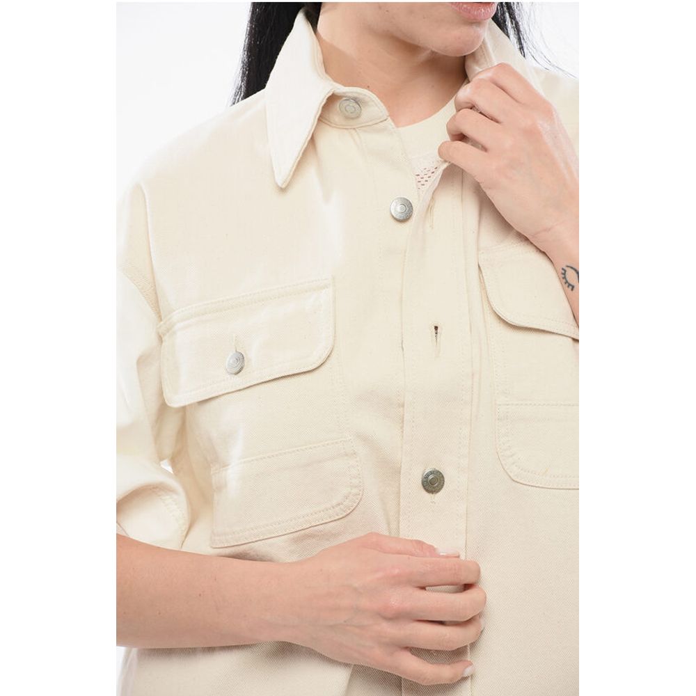 Stella McCartney Denim Overshirt with Contrasting Sleeves