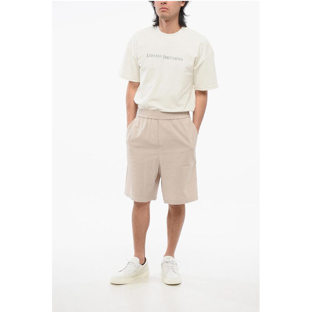 Ami Alexandre Mattiussi 4-Pocketed Cotton Shorts with Elastic Waistband