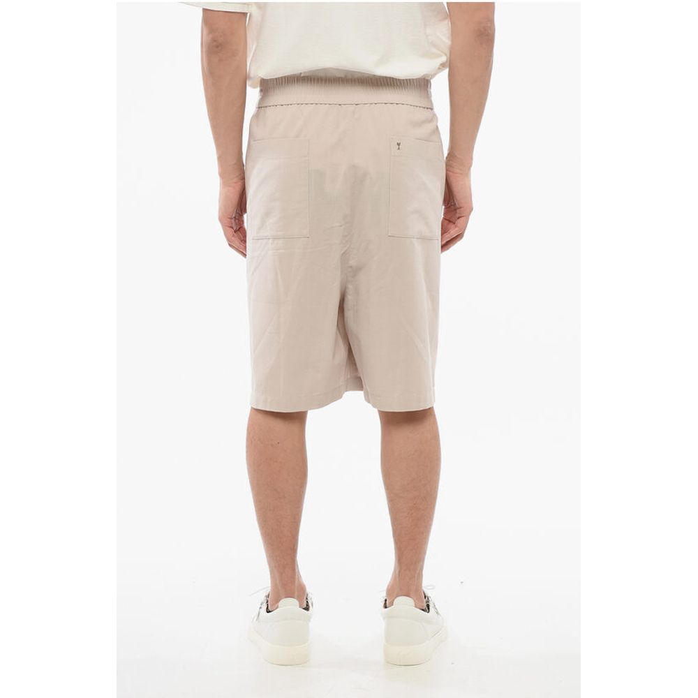 Ami Alexandre Mattiussi 4-Pocketed Cotton Shorts with Elastic Waistband