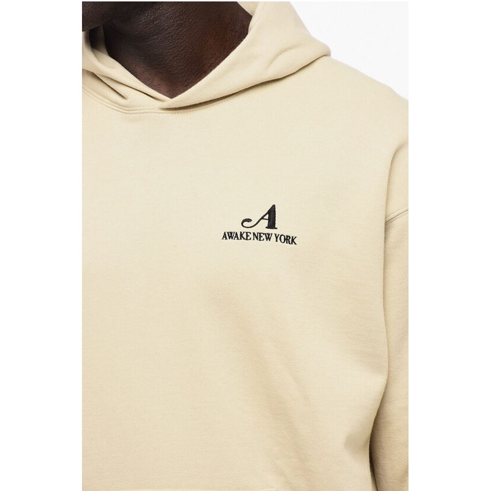 Awake New York Brushed Cotton Hoodie with Embroidered Logo
