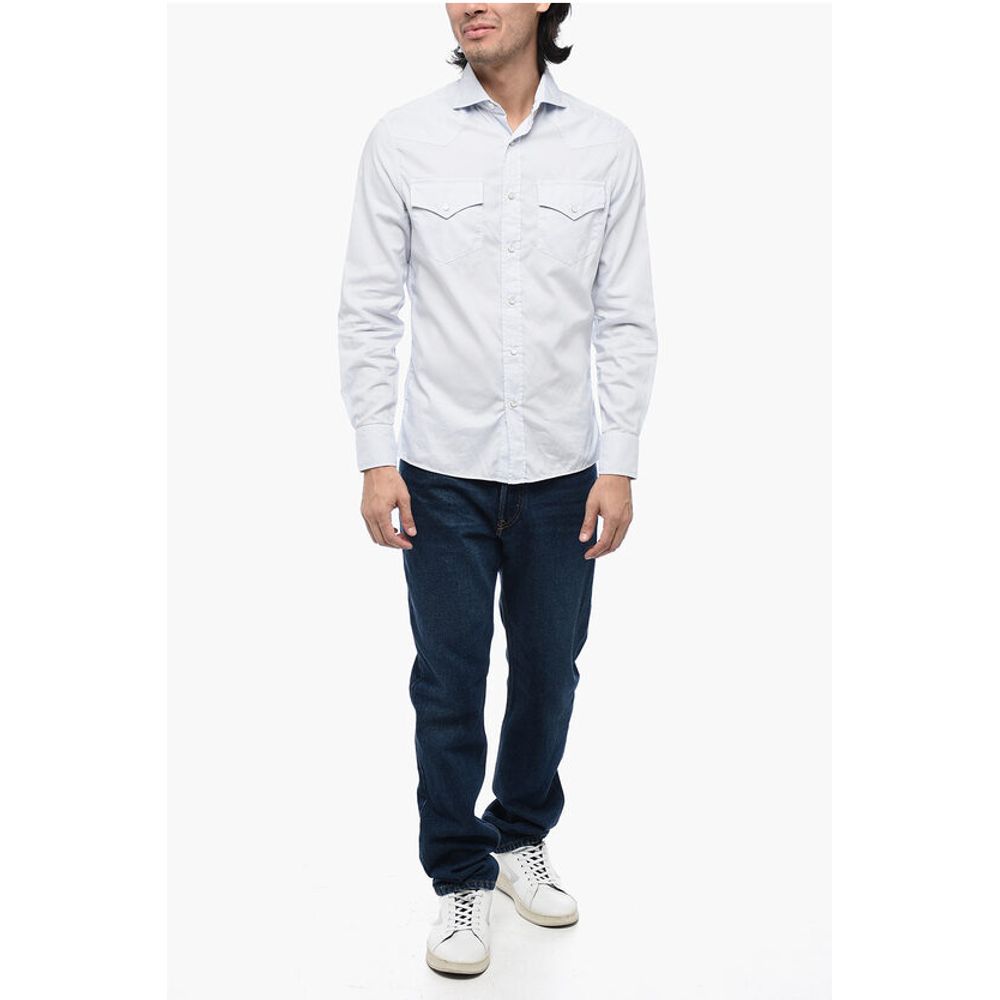 Brunello Cucinelli Leisure-fit Shirt with Jewel Buttons