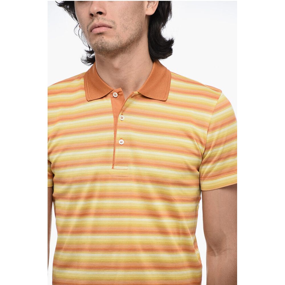 Corneliani ID Striped Short Sleeved Polo