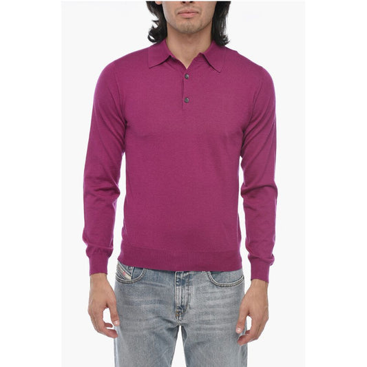 Corneliani Cashmere Blend Long Sleeved Polo