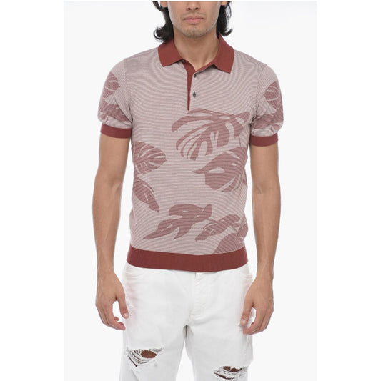 Corneliani Striped Short Sleeved Polo