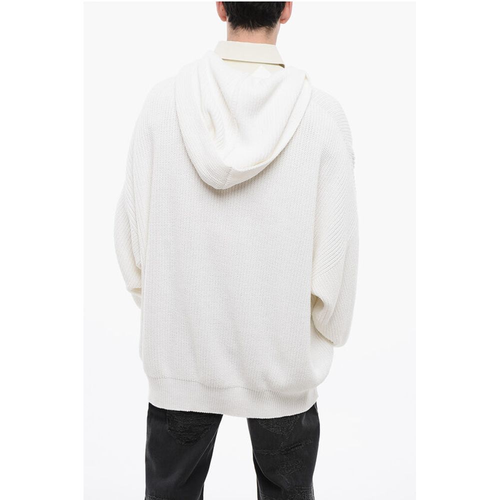 Maison Margiela MM6 Cotton Knit Printed Hoodie
