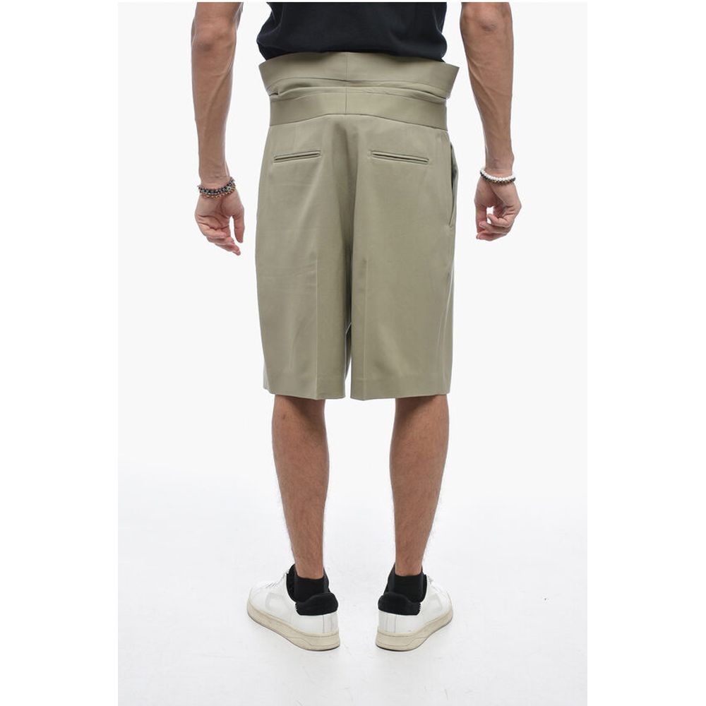 Dior Virgin Wool Shorts with Cuffed Waistband