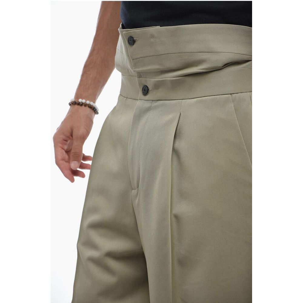Dior Virgin Wool Shorts with Cuffed Waistband