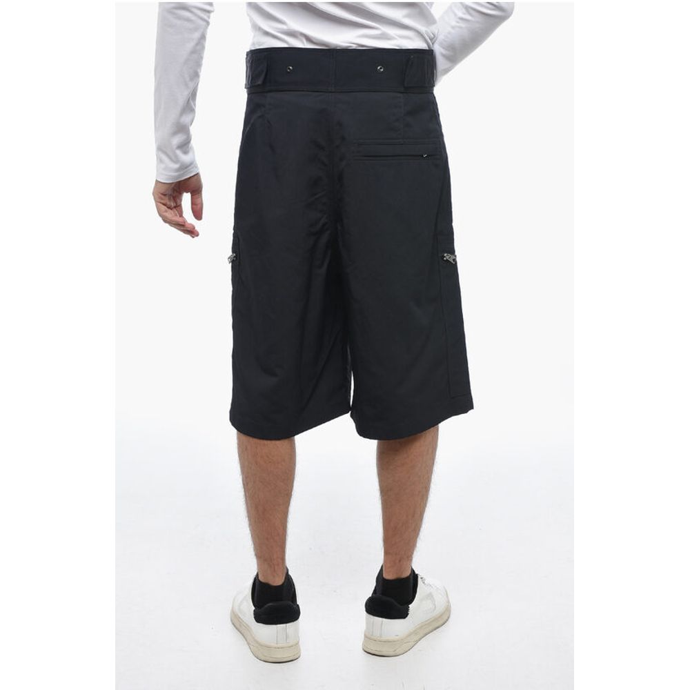 Bottega Veneta Nylon Cargo Shorts with Hidden Fastening