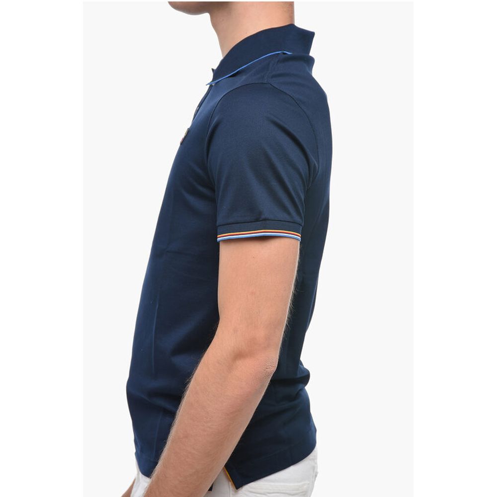 Paul & Shark Cotton Polo Shirt with Colored Buttons