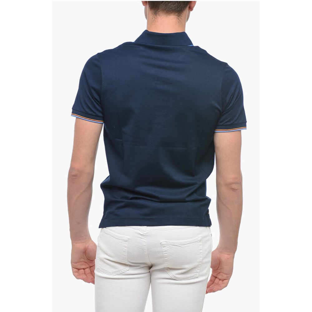 Paul & Shark Cotton Polo Shirt with Colored Buttons