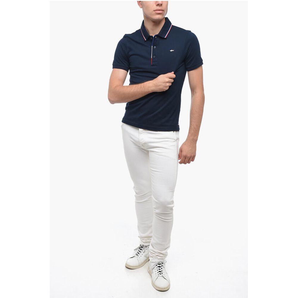 Paul & Shark 3-Buttons Cotton Polo Shirt with Metal Logo