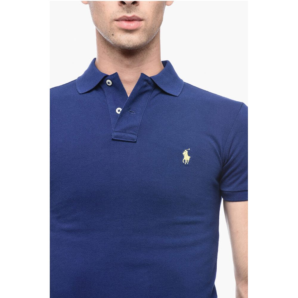Polo Ralph Lauren Piquet Cotton Slim Fit Polo with Logo