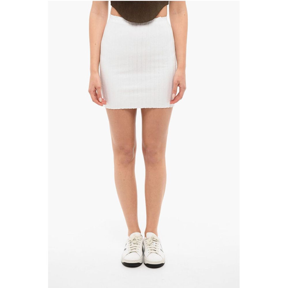 Cotton Citizen Ribbed Stretch Cotton CAPRI Mini Skirt