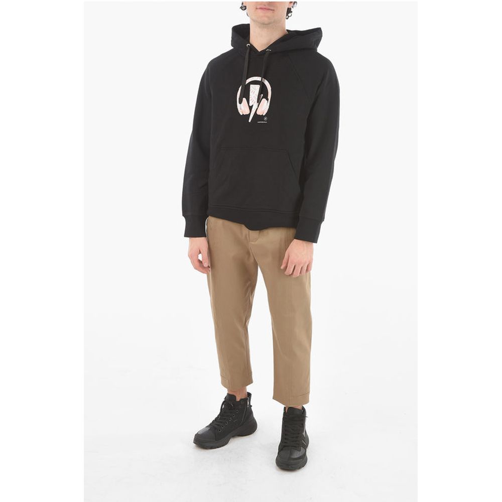 Neil Barrett Printed Logo D.J. BOLT Hoodie
