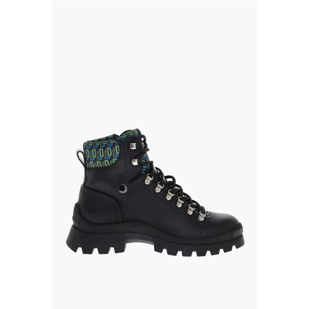 Dsquared² Trecking Boots with Monogram Fabbric Inserts
