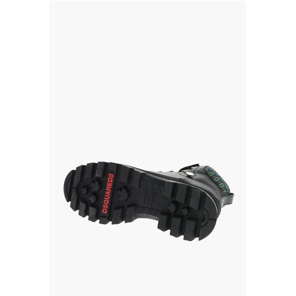 Dsquared² Trecking Boots with Monogram Fabbric Inserts