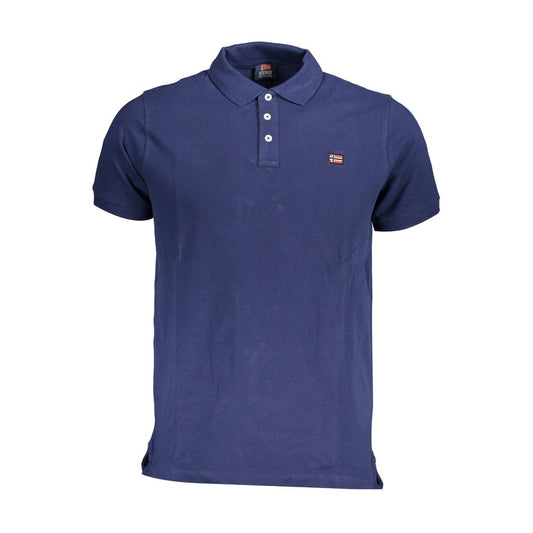Norway 1963 Blue Cotton Men Polo Shirt