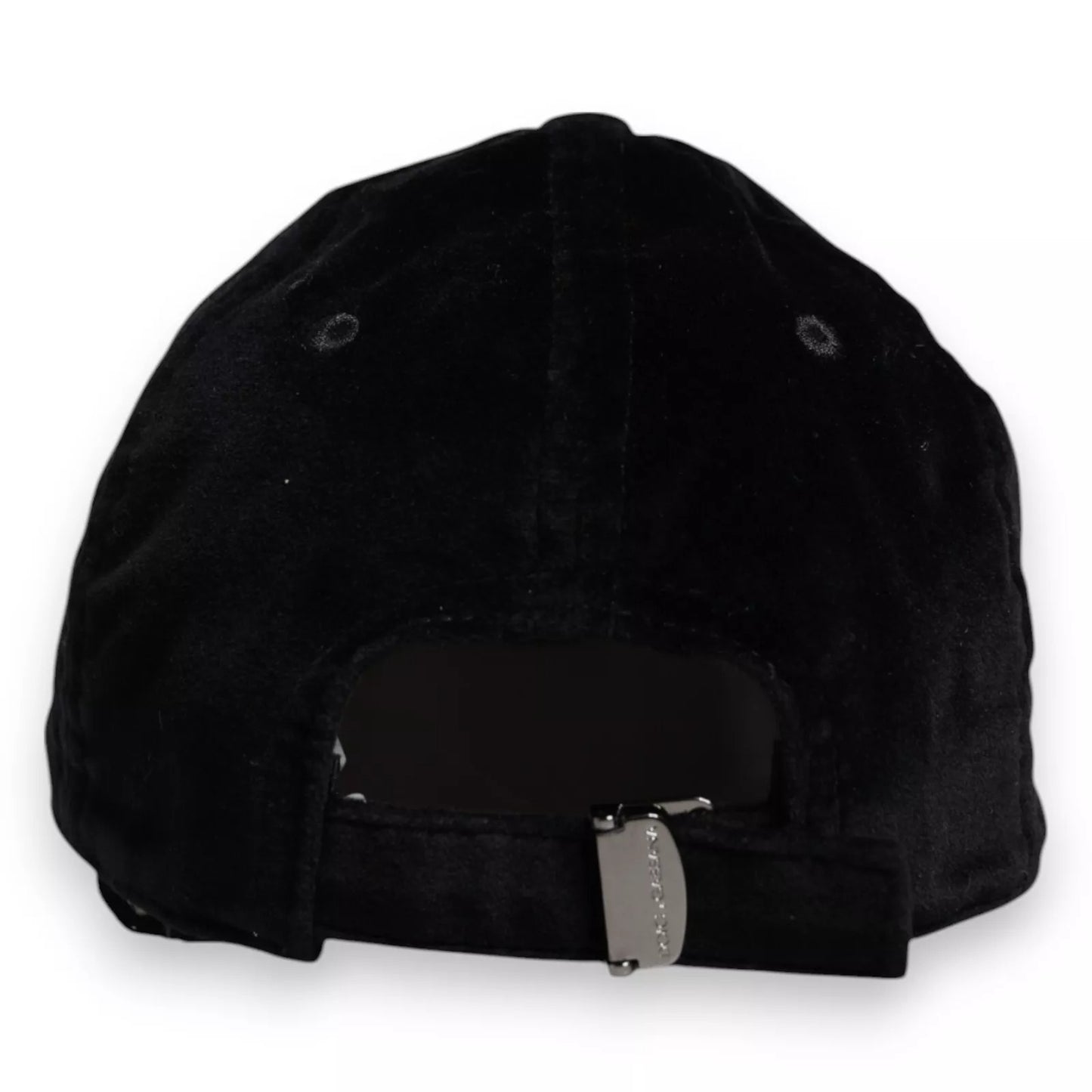 Dolce & Gabbana Black Cotton 6 Panels Baseball Cap Hat