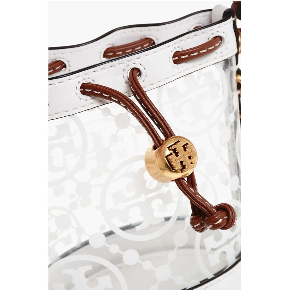 Tory Burch PVC MONOGRAM CLEAR Mini Bucket Bag