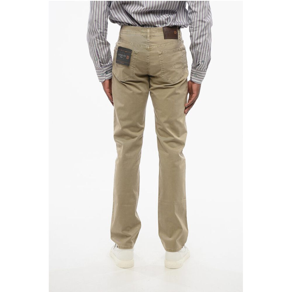 Corneliani ID LUXURY Straight Fit Denims with Embroidered Logo