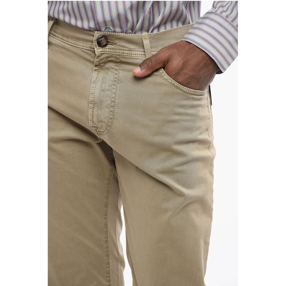 Corneliani ID LUXURY Straight Fit Denims with Embroidered Logo