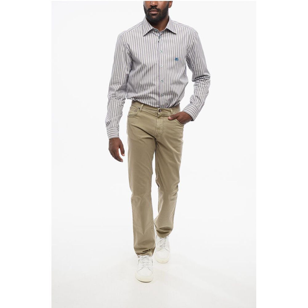 Corneliani ID LUXURY Straight Fit Denims with Embroidered Logo