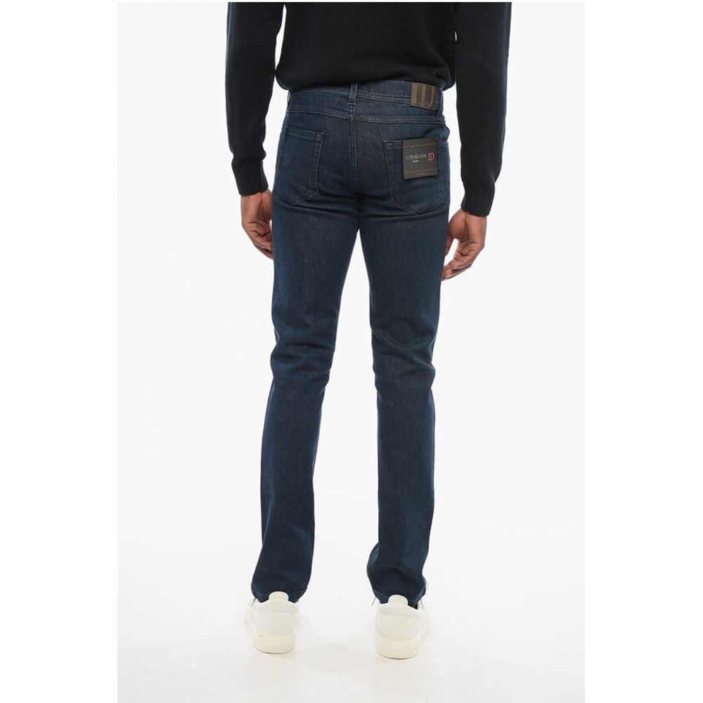 Corneliani ID Dark Washed Slim Fit Denims 16cm