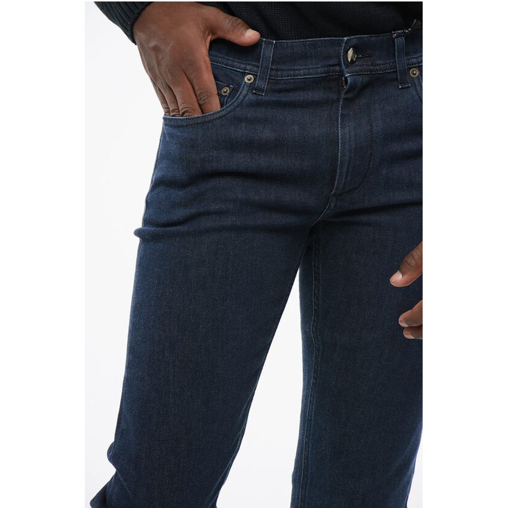 Corneliani ID Dark Washed Slim Fit Denims 16cm