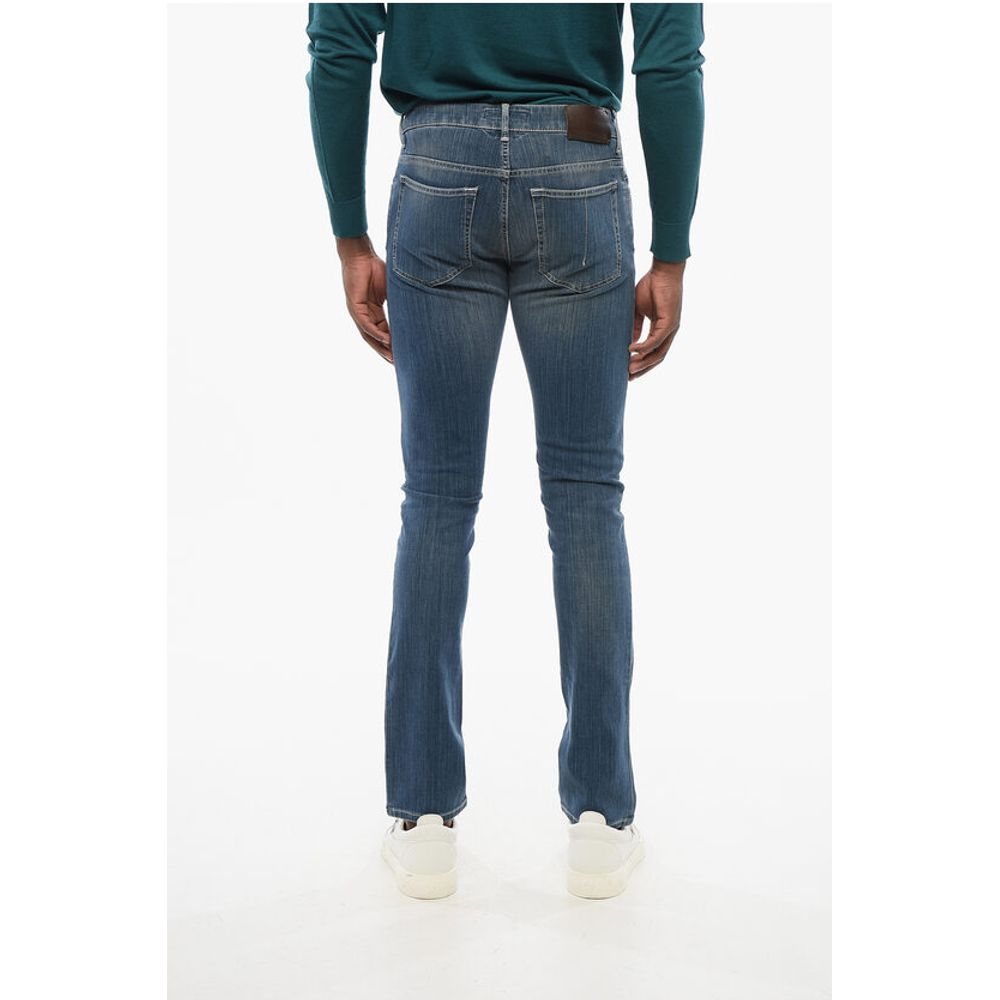 Corneliani ID Stretch Cotton Slim Fit Denims 16cm