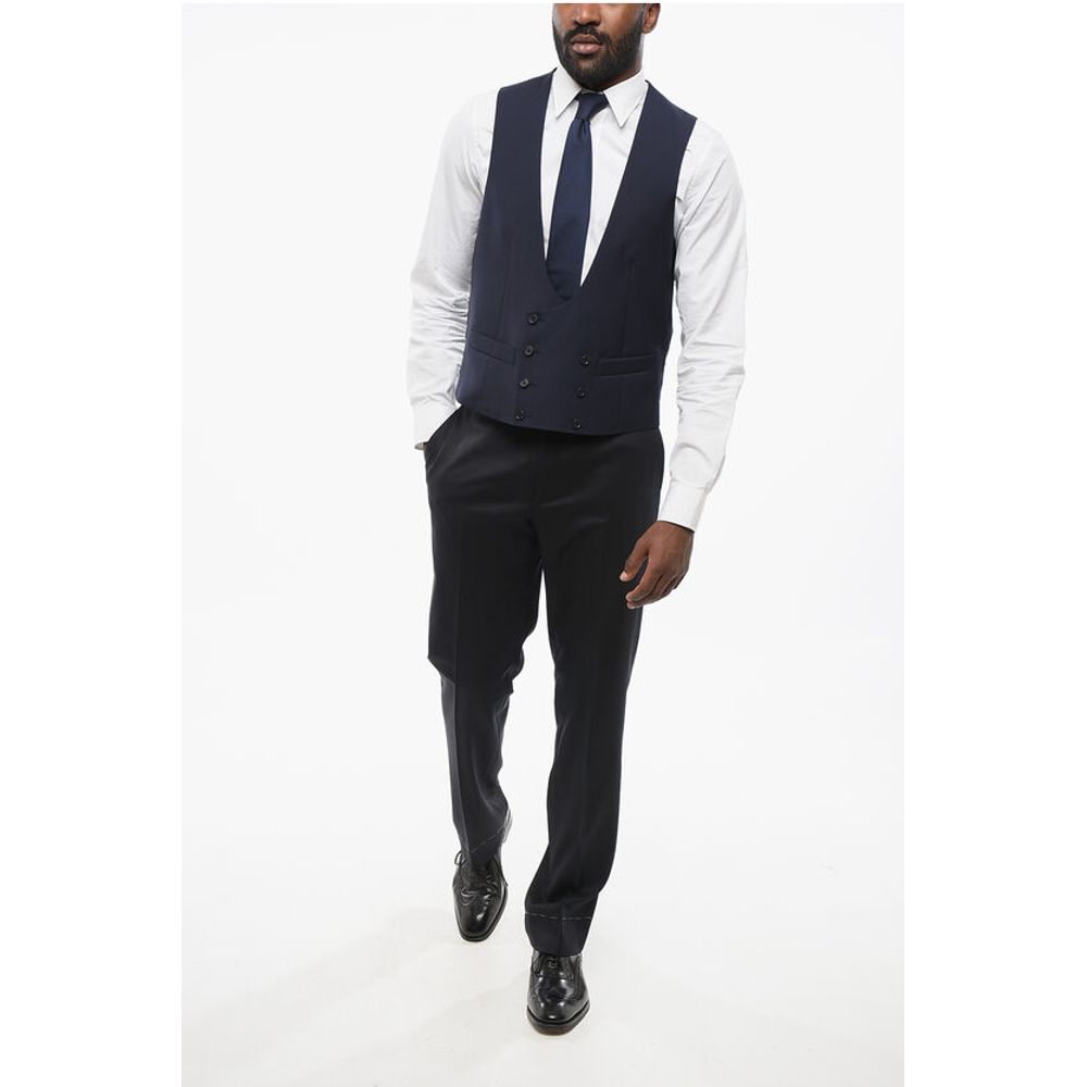 Corneliani CC COLLECTION Double Breasted REWARD Wool Vest