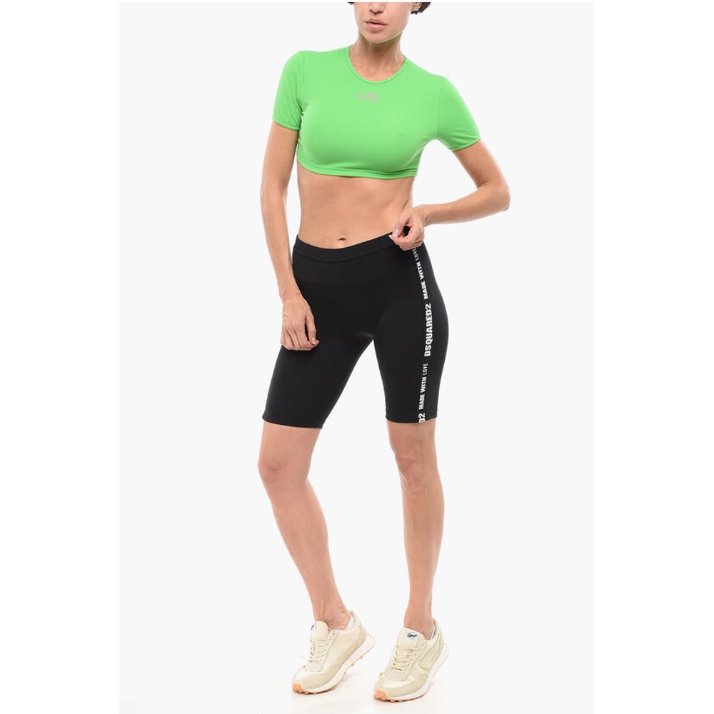 Dsquared² Printed ICON Crop Top