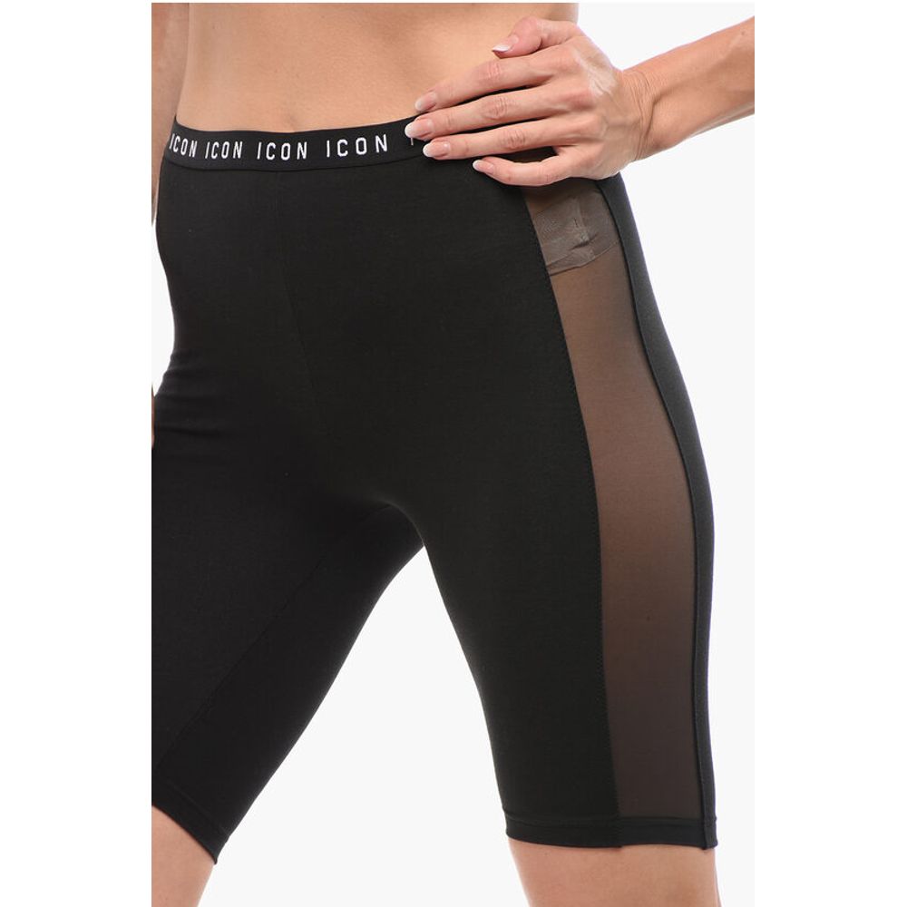 Dsquared² Underwear ICON Biker Leggings with Logoed Elastic Band