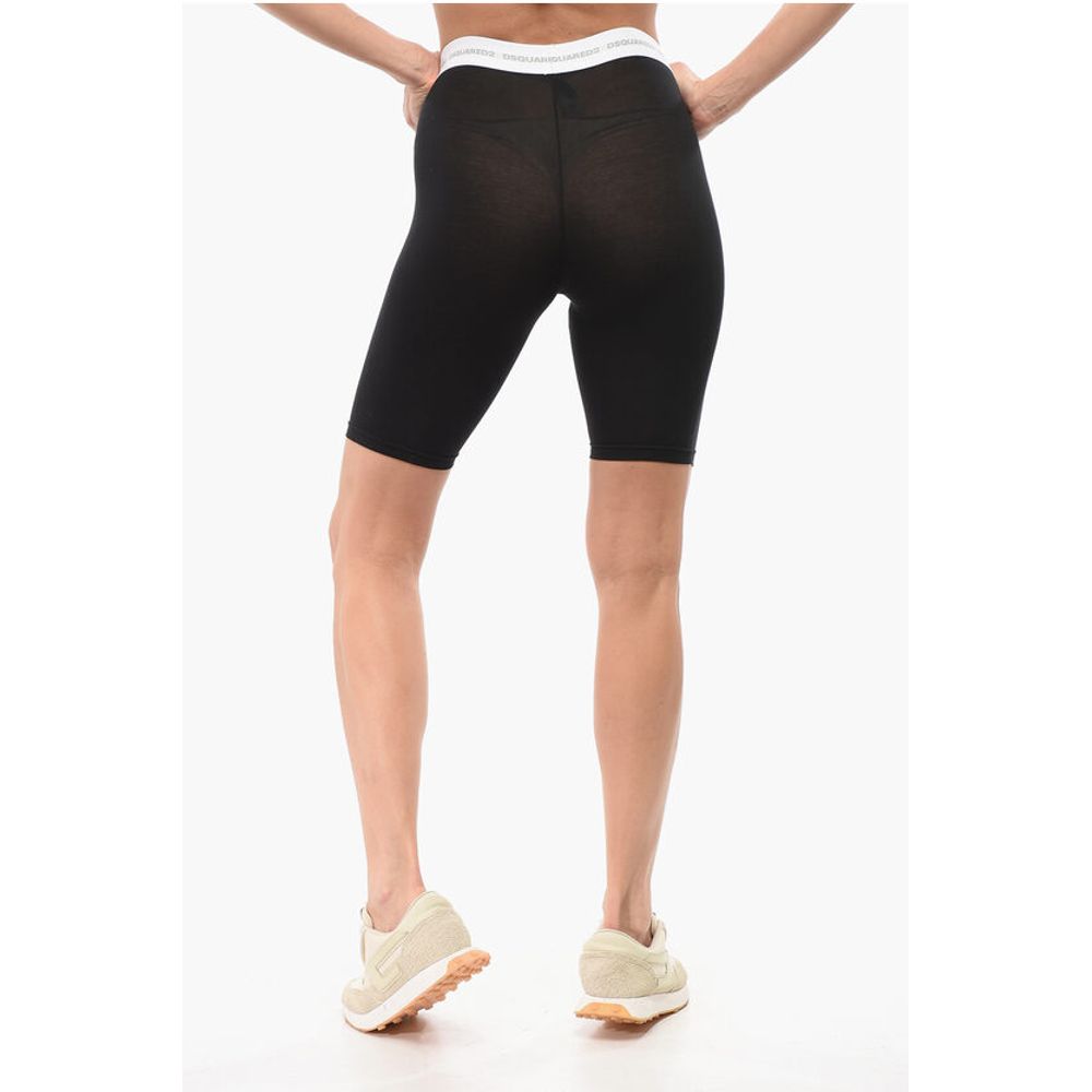 Dsquared² Underwear Biker Leggings with Logoed Waistband