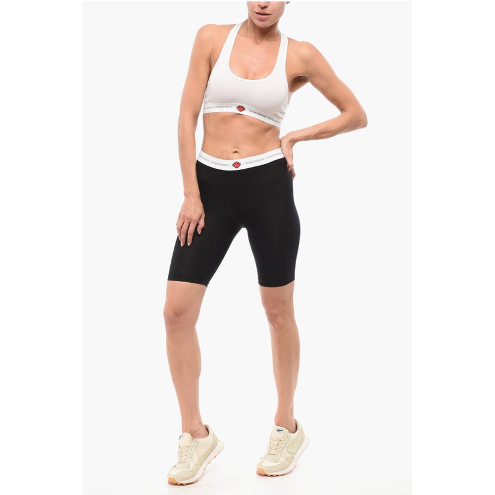 Dsquared² Underwear Biker Leggings with Logoed Waistband