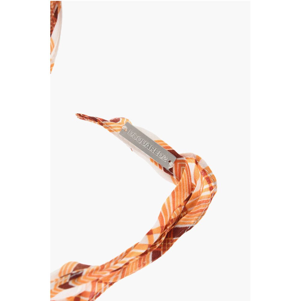 Dsquared² Patterned Silk Slim Foulard