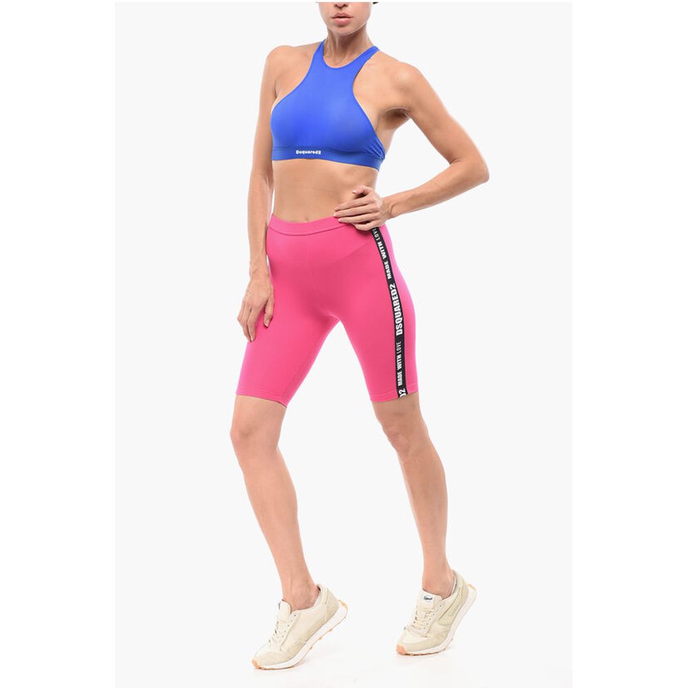 Dsquared² Underwear Biker Leggings with Logoed Bands