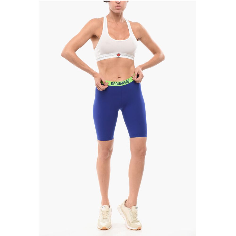 Dsquared² Underwear Microfiber Leggings with Logoed Elastic Band