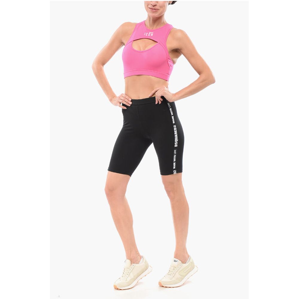 Dsquared² Underwear Biker Leggings with Logoed Bands