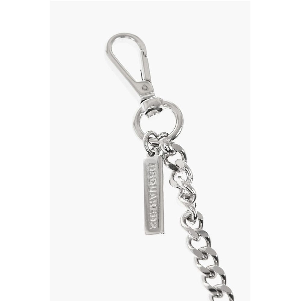 Dsquared² Silver-Tone Metal BE ICON Pant's Chain