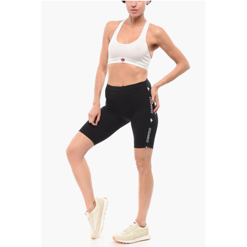 Dsquared² Underwear Biker Leggings with Logoed Bands