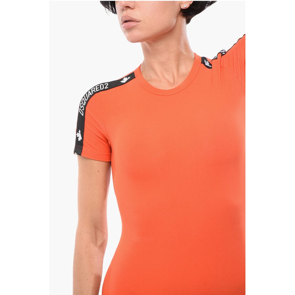 Dsquared² Short-sleeved Stretch Cotton Bodysuit