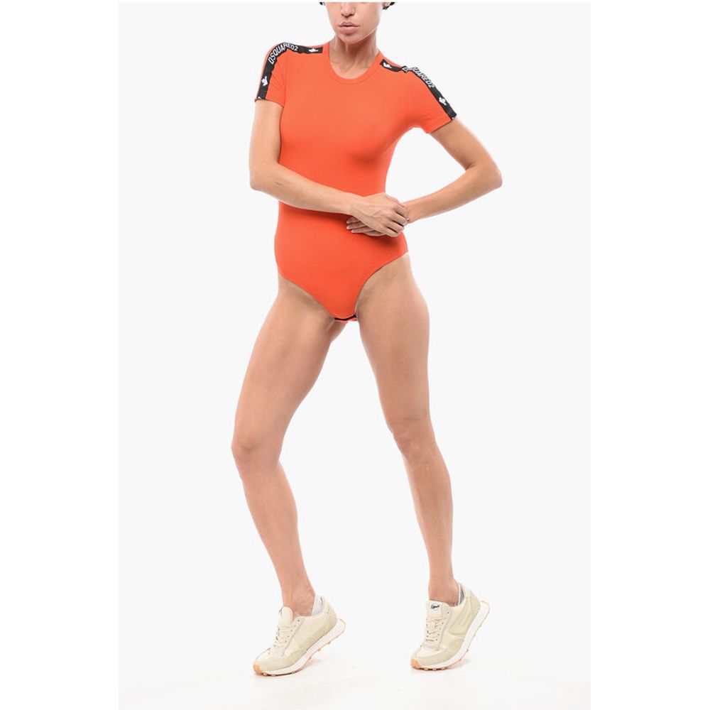 Dsquared² Short-sleeved Stretch Cotton Bodysuit
