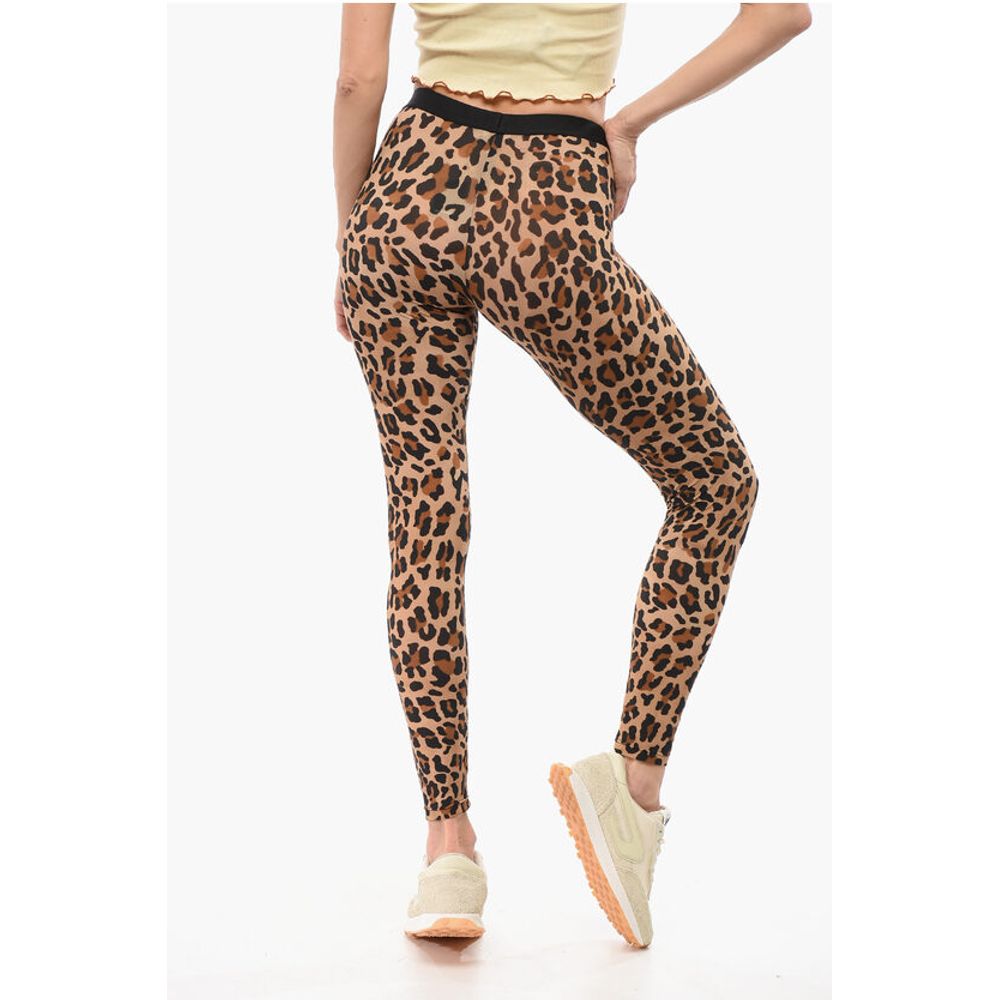 Dsquared² Microfiber Underwear Leggings with Animal Motif