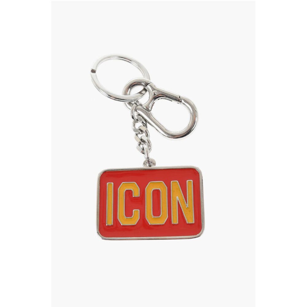 Dsquared² ICON Metal Keyring with Logoed Pendant