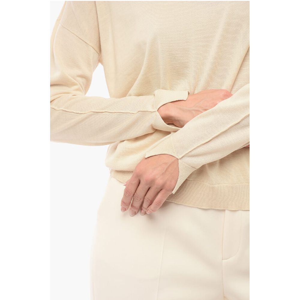 Roberto Collina Solid Color Merino Wool Sweater