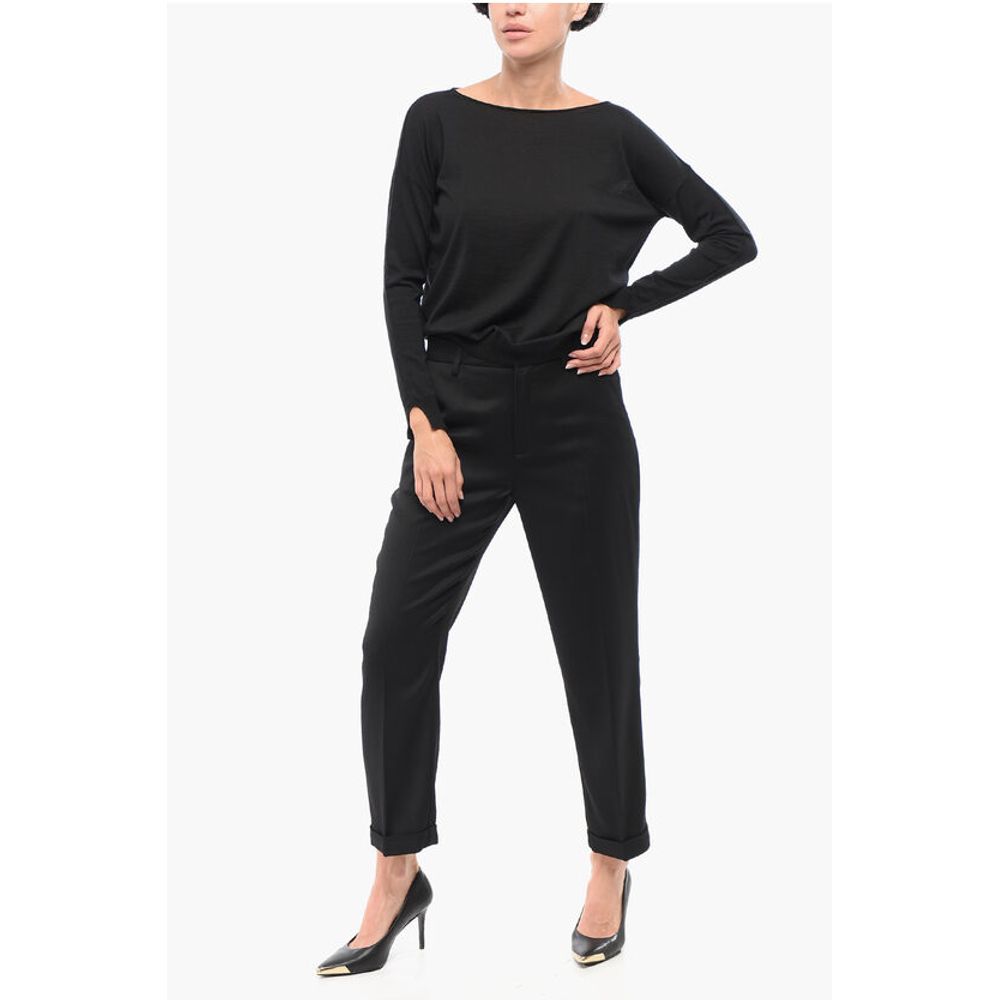 Roberto Collina Solid Color Merino Wool Sweater
