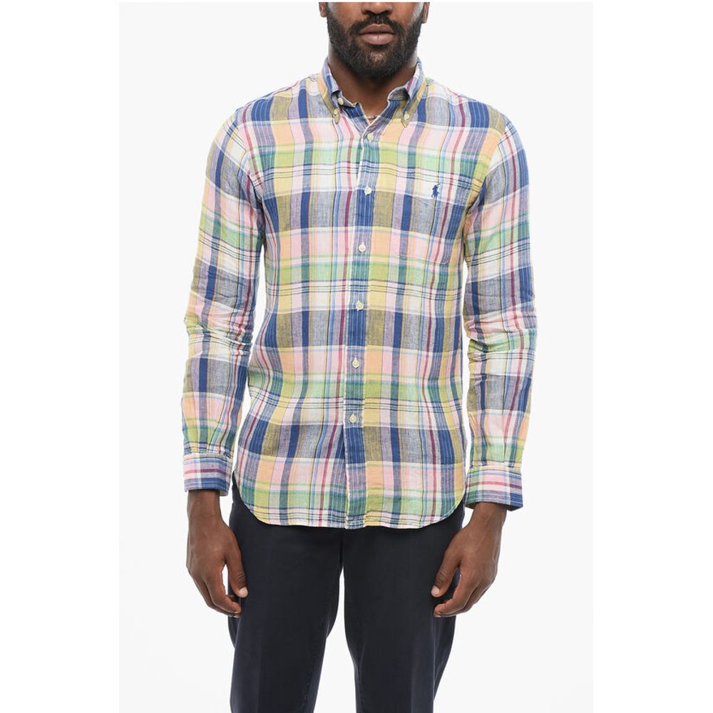 Polo Ralph Lauren Button-down Plaid Linen Shirt